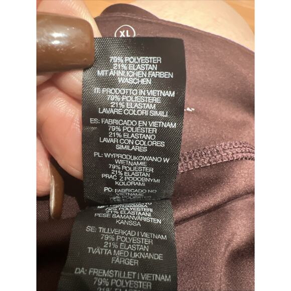 Sweaty Betty All Day Women Athletic Leggings 7/8 Length Stretch Size XL Purple - Picture 10 of 14